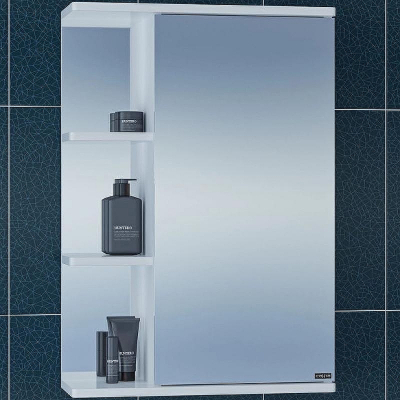 Зеркальный шкаф СанТа Ника 50 R 101085 Белый