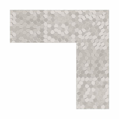 Зеркало Evoform Definite 53х43 BY 3019 в багетной раме - Соты алюминий 70