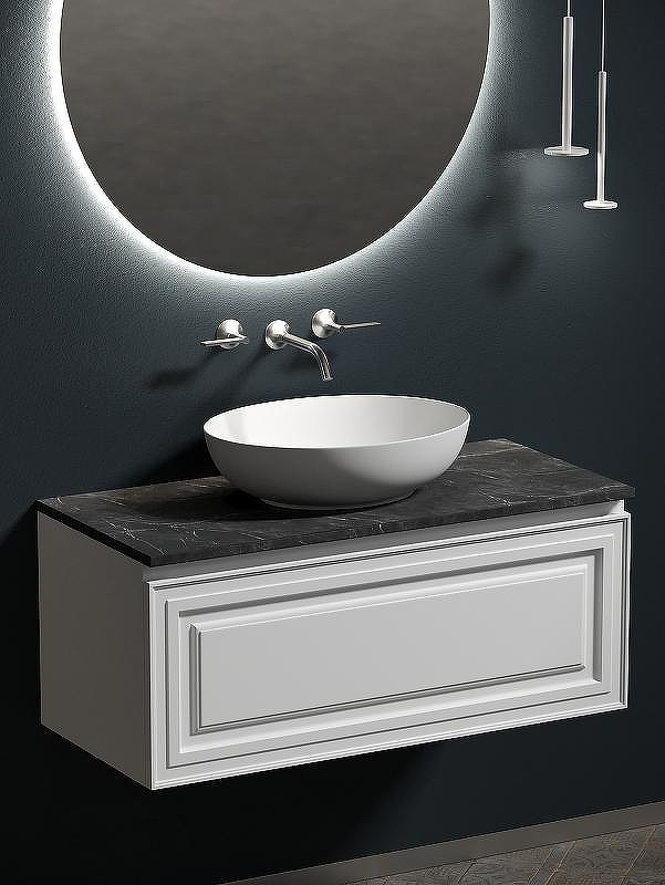 Тумба под раковину Sancos Very 100 VR100W подвесная Bianco, купить, цена, заказать, магазин, доставка, скидка, промокод, купить, цена, заказать, магазин, доставка, скидка, промокод