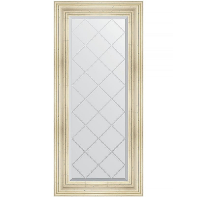 Зеркало Evoform Exclusive-G 128х59 BY 4074 с гравировкой в багетной раме - Травленое серебро 99