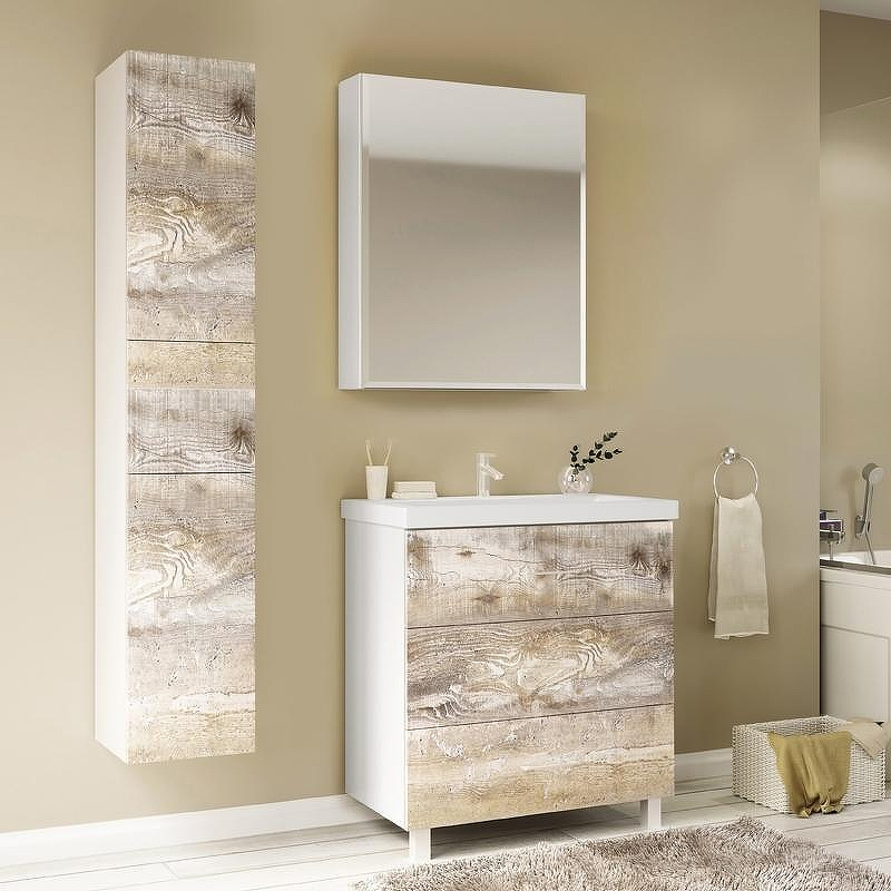 Тумба под раковину Marka One Mix 60Н Push Бетон, купить, цена, заказать, магазин, доставка, скидка, промокод, купить, цена, заказать, магазин, доставка, скидка, промокод