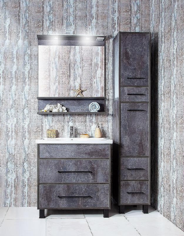 Зеркало Бриклаер Чили 80 4627125415173 с подсветкой Цемент, купить, цена, заказать, магазин, доставка, скидка, промокод, купить, цена, заказать, магазин, доставка, скидка, промокод