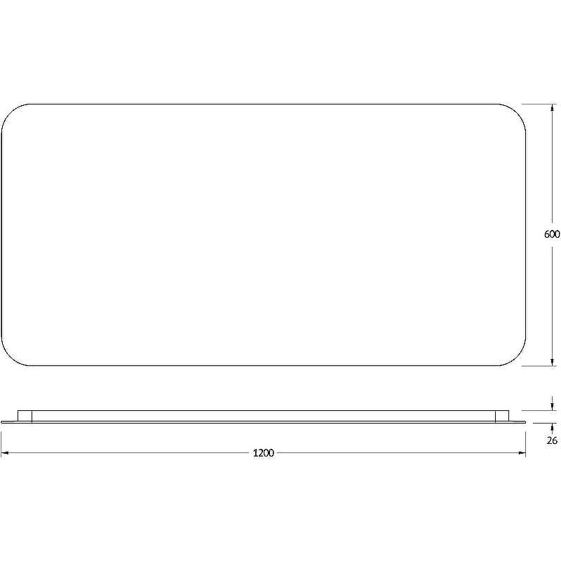 Зеркало Defesto Opti 120x60 DF 2808RH с подсветкой 34W-4500К/ИК - выключатель/Нейтральный белый свет, купить, цена, заказать, магазин, доставка, скидка, промокод, купить, цена, заказать, магазин, доставка, скидка, промокод