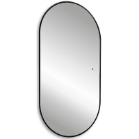 Зеркало Abber Kontur 55 AG6302SCB с подсветкой Черное с бесконтактным выключателем и диммером, купить, цена, заказать, магазин, доставка, скидка, промокод, купить, цена, заказать, магазин, доставка, скидка, промокод