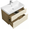 Тумба с раковиной Aquaton Оливия 80 1A2831K0OLVG0 подвесная Бежевый Дуб веллингтон, купить, цена, заказать, магазин, доставка, скидка, промокод, купить, цена, заказать, магазин, доставка, скидка, промокод