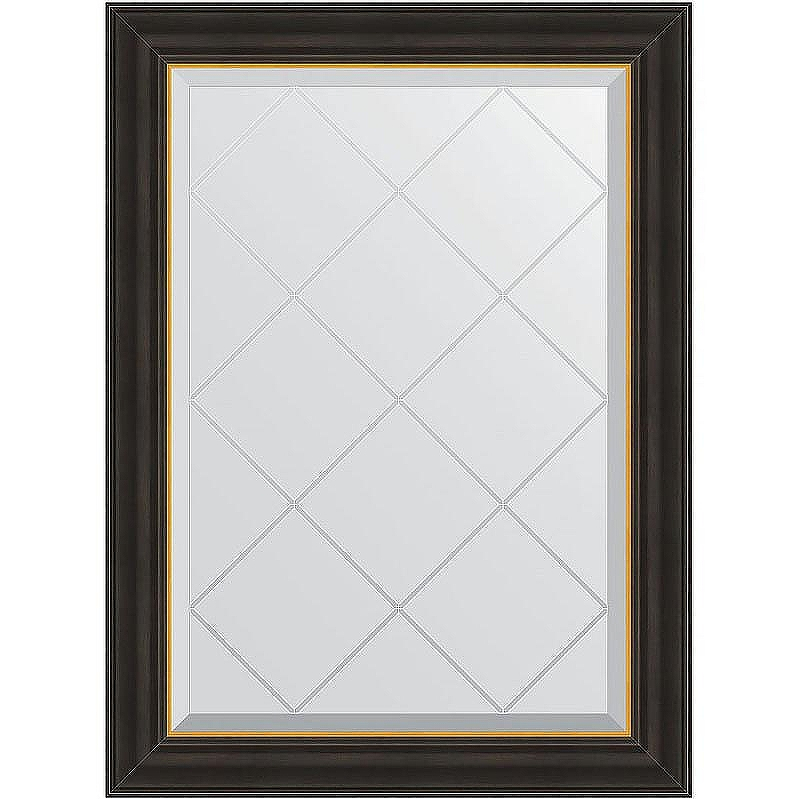 Зеркало Evoform Exclusive-G 86х64 BY 4531 с гравировкой в багетной раме - Черное дерево с золотом 71, купить, цена, заказать, магазин, доставка, скидка, промокод, купить, цена, заказать, магазин, доставка, скидка, промокод