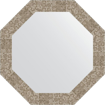 Зеркало Evoform Octagon 63х63 BY 3749 в багетной раме - Соты титан 70