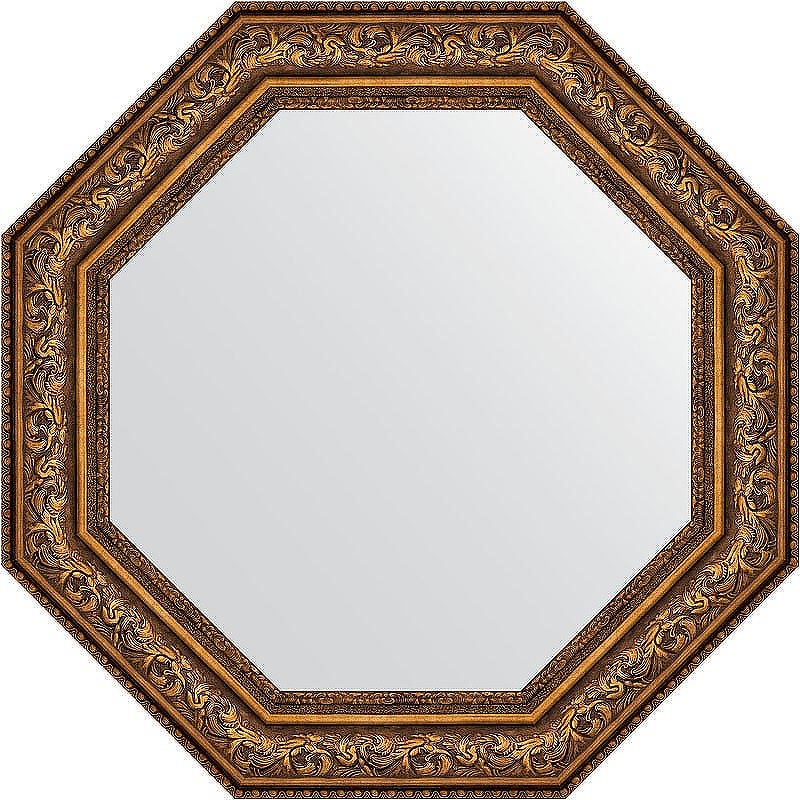 Зеркало Evoform Octagon 81х81 BY 3858 в багетной раме - Виньетка состаренная бронза 109, купить, цена, заказать, магазин, доставка, скидка, промокод, купить, цена, заказать, магазин, доставка, скидка, промокод