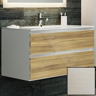 Тумба с раковиной SanVit Авеню-2 90 kavenu290 с фактурой под дерево подвесная Лиственница