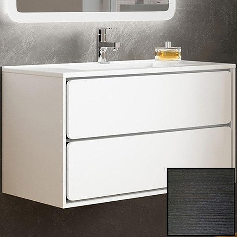 Тумба с раковиной SanVit Бруно-2 100 kbruno2100 с фактурой под дерево подвесная Венге, купить, цена, заказать, магазин, доставка, скидка, промокод, купить, цена, заказать, магазин, доставка, скидка, промокод