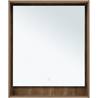 Зеркало Aquanet Милан 70 336399 с подсветкой Дуб рустикальный с сенсорным выключателем