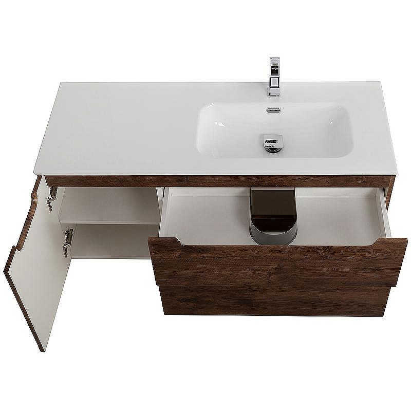 Тумба под раковину BelBagno Etna 100 R ETNA-1000-2C-1A-SO-RW-R подвесная Rovere Moro, купить, цена, заказать, магазин, доставка, скидка, промокод, купить, цена, заказать, магазин, доставка, скидка, промокод