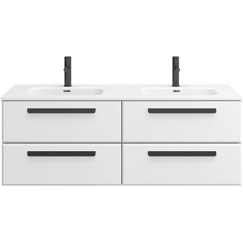 Тумба под раковину Cezares Eco-Cer-N 140 ECO-CER-N-1400-4C-SO-2-BL подвесная Bianco Lucido без ручек, купить, цена, заказать, магазин, доставка, скидка, промокод, купить, цена, заказать, магазин, доставка, скидка, промокод