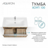 Тумба под раковину Aquaton Хоуп 100 1A287401HP6C0 подвесная Орех, купить, цена, заказать, магазин, доставка, скидка, промокод, купить, цена, заказать, магазин, доставка, скидка, промокод