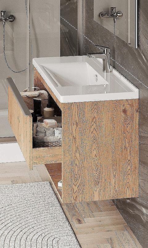 Тумба под раковину Aquaton Хоуп 100 1A287401HP6C0 подвесная Орех, купить, цена, заказать, магазин, доставка, скидка, промокод, купить, цена, заказать, магазин, доставка, скидка, промокод