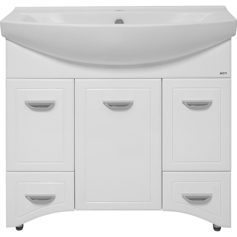 Тумба с раковиной Misty Дрея 85 СО000001500 с бельевой корзиной Белая, купить, цена, заказать, магазин, доставка, скидка, промокод, купить, цена, заказать, магазин, доставка, скидка, промокод