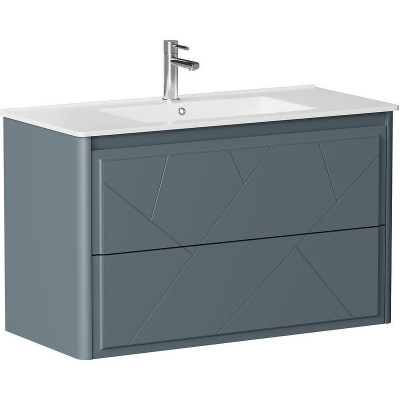 Тумба под раковину Allen Brau Paris 100 1.360002.BGM подвесная Синяя матовая