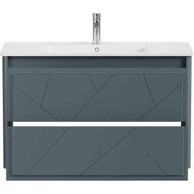 Тумба под раковину Allen Brau Paris 100 1.360002.BGM подвесная Синяя матовая