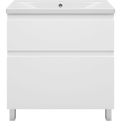 Тумба с раковиной Misty Лаки 80 УТ000024249 Белая