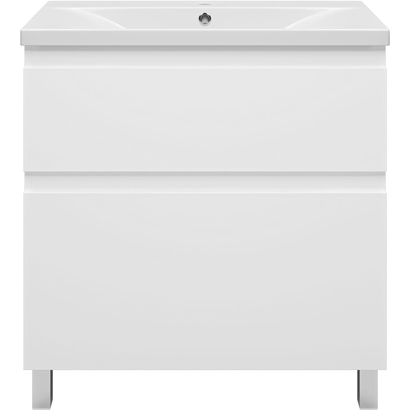 Тумба с раковиной Misty Лаки 80 УТ000024249 Белая, купить, цена, заказать, магазин, доставка, скидка, промокод, купить, цена, заказать, магазин, доставка, скидка, промокод