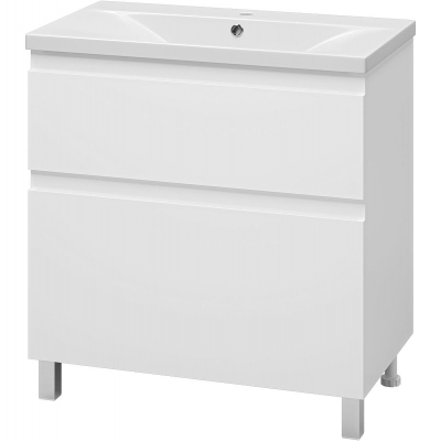 Тумба с раковиной Misty Лаки 80 УТ000024249 Белая