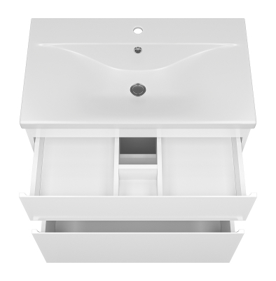 Тумба с раковиной Misty Лаки 80 УТ000024249 Белая