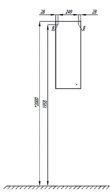 Подвесной шкаф Aquaton Симпл 30 R 1A012503SL01R Белый