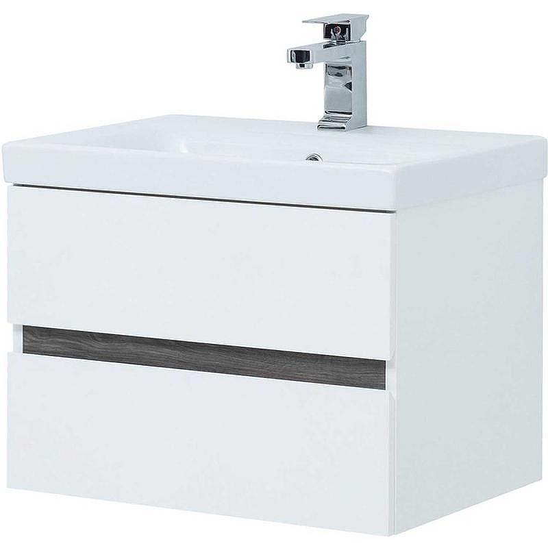 Тумба под раковину Aquanet Беркли 50 254288 подвесная Белый Дуб рошелье, купить, цена, заказать, магазин, доставка, скидка, промокод, купить, цена, заказать, магазин, доставка, скидка, промокод