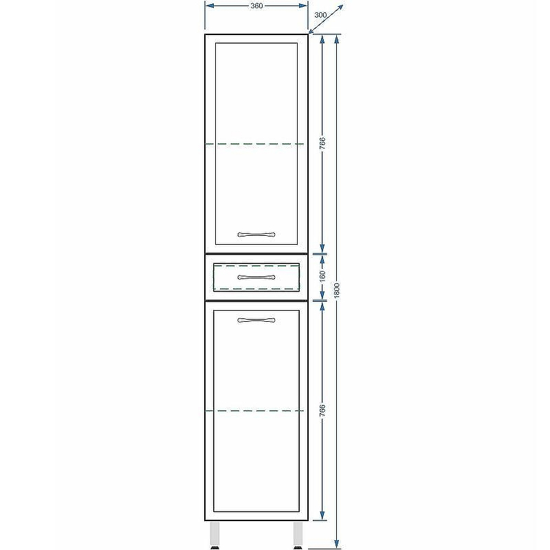 Шкаф пенал Stella Polar Концепт 36 SP-00000145 Белый, купить, цена, заказать, магазин, доставка, скидка, промокод, купить, цена, заказать, магазин, доставка, скидка, промокод