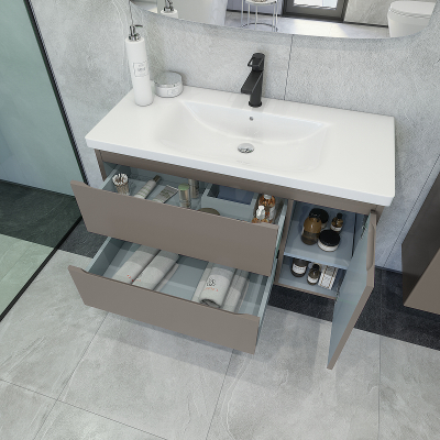 Тумба под раковину Caprigo Forte 100 36115R-SF025 подвесная цвет Айрон