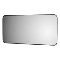 Зеркало Defesto Aura 120х60 DF 2978RH с подсветкой 34W-3000K/ИК - выключатель/Теплый белый свет/Черная рама, купить, цена, заказать, магазин, доставка, скидка, промокод, купить, цена, заказать, магазин, доставка, скидка, промокод