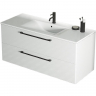 Тумба с раковиной SanVit Сити 100 ksity100 в цвете Ral подвесная Белая глянцевая, купить, цена, заказать, магазин, доставка, скидка, промокод, купить, цена, заказать, магазин, доставка, скидка, промокод