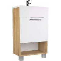 Тумба с раковиной 1MarKa July 50Н У85933 Дуб сонома Белая, купить, цена, заказать, магазин, доставка, скидка, промокод, купить, цена, заказать, магазин, доставка, скидка, промокод