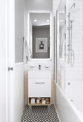 Тумба с раковиной 1MarKa July 50Н У85933 Дуб сонома Белая