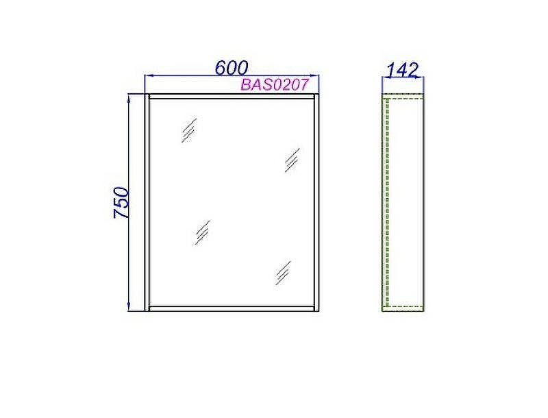 Зеркало Aqwella Basic 60 BAS0207DZ Дуб золотой, купить, цена, заказать, магазин, доставка, скидка, промокод, купить, цена, заказать, магазин, доставка, скидка, промокод