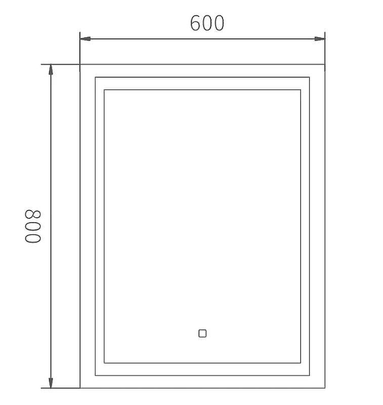 Зеркало Haiba 60 HB660 с подсветкой с сенсорным выключателем, купить, цена, заказать, магазин, доставка, скидка, промокод, купить, цена, заказать, магазин, доставка, скидка, промокод