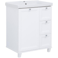 Тумба под раковину Aquanet Амели 70 261988 Белая матовая, купить, цена, заказать, магазин, доставка, скидка, промокод, купить, цена, заказать, магазин, доставка, скидка, промокод