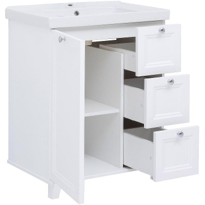 Тумба под раковину Aquanet Амели 70 261988 Белая матовая