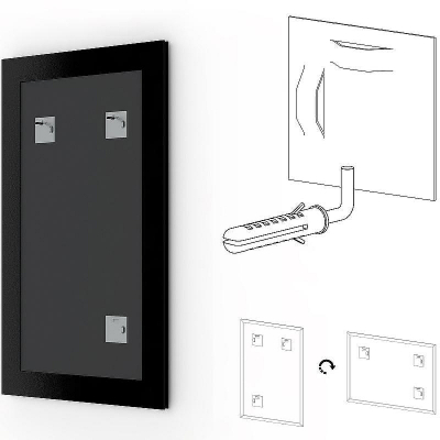 Зеркало Evoform Definite 76х56 BY 1001 в багетной раме - Состаренное золото 67