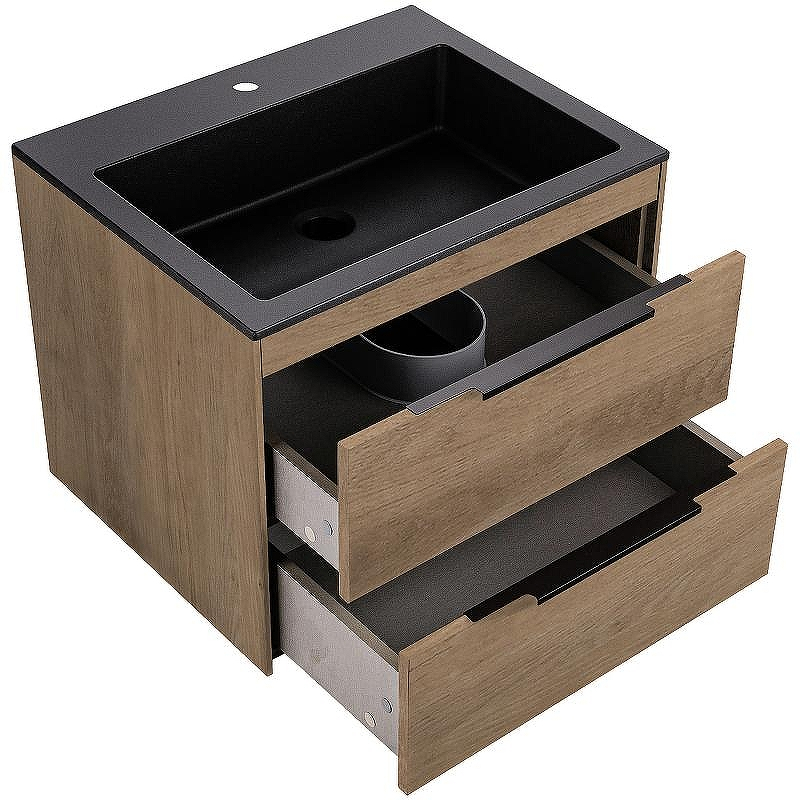 Тумба под раковину Vincea Chiara 2D 60 VMC-2C2600NO подвесная N.Oak, купить, цена, заказать, магазин, доставка, скидка, промокод, купить, цена, заказать, магазин, доставка, скидка, промокод