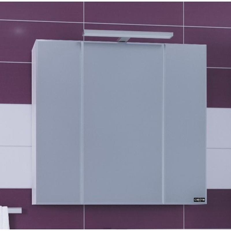 Зеркальный шкаф СанТа Стандарт 80 с подсветкой Белый, купить, цена, заказать, магазин, доставка, скидка, промокод, купить, цена, заказать, магазин, доставка, скидка, промокод