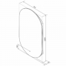 Зеркало Континент Fleur 700x1200 ЗЛП628 с подсветкой с бесконтактным выключателем, купить, цена, заказать, магазин, доставка, скидка, промокод, купить, цена, заказать, магазин, доставка, скидка, промокод