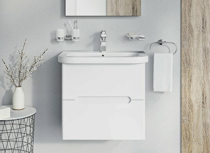 Тумба под раковину Ravak SD Chrome II 65 X000001291 подвесная Белая глянцевая, купить, цена, заказать, магазин, доставка, скидка, промокод, купить, цена, заказать, магазин, доставка, скидка, промокод