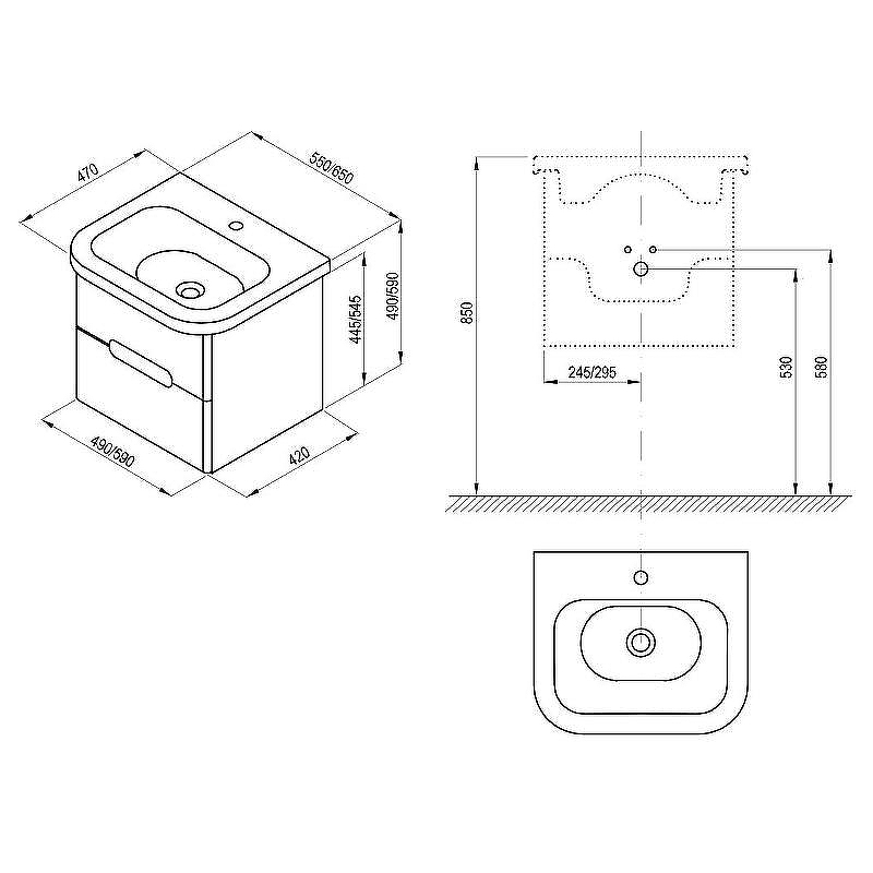 Тумба под раковину Ravak SD Chrome II 65 X000001291 подвесная Белая глянцевая, купить, цена, заказать, магазин, доставка, скидка, промокод, купить, цена, заказать, магазин, доставка, скидка, промокод