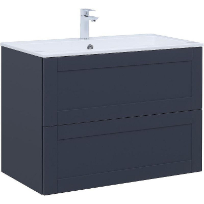 Тумба с раковиной Aquanet Терра 90 323186 подвесная Маренго