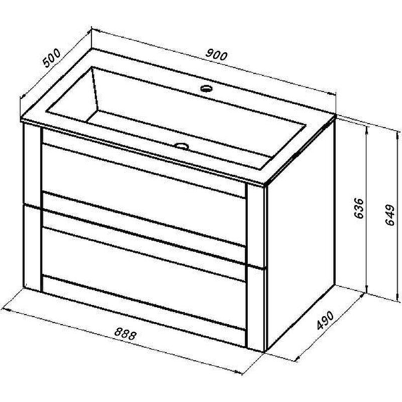 Тумба с раковиной Aquanet Терра 90 323186 подвесная Маренго, купить, цена, заказать, магазин, доставка, скидка, промокод, купить, цена, заказать, магазин, доставка, скидка, промокод