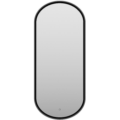 Зеркало Brevita Saturn 50 SAT-Dro1-050-black с подсветкой Черное матовое с сенсорным выключателем