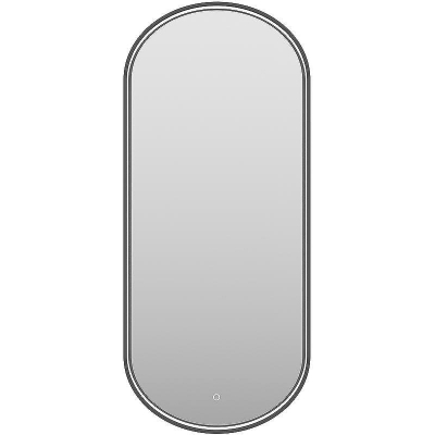 Зеркало Brevita Saturn 50 SAT-Dro1-050-black с подсветкой Черное матовое с сенсорным выключателем