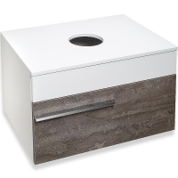 Тумба под раковину Runo Вудлайн 65 00-00001341 подвесная Белая Железный камень, купить, цена, заказать, магазин, доставка, скидка, промокод, купить, цена, заказать, магазин, доставка, скидка, промокод