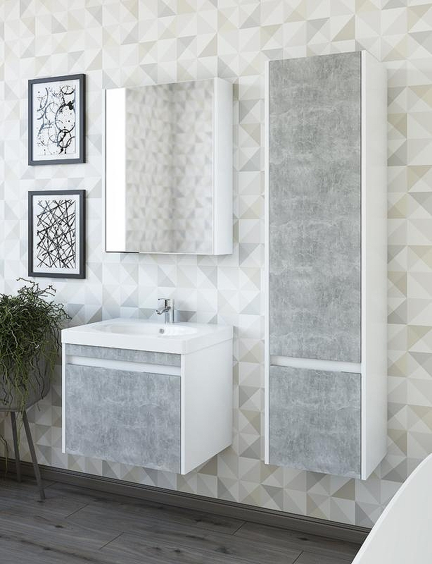 Шкаф пенал Sanflor Калипсо 38 R С03878 подвесной Белый Ателье светлый, купить, цена, заказать, магазин, доставка, скидка, промокод, купить, цена, заказать, магазин, доставка, скидка, промокод